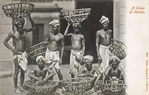 Porters Prints: A group of Coolies, India