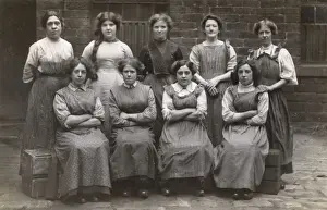 Colleagues Prints: Group of female factory workers, c. 1910
