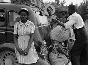 Migrants Prints: Group of Florida migrants on their way to Cranberry, New Jer