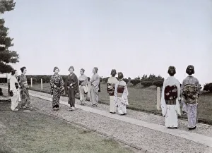 Group of geishas, Japan, c, 1890