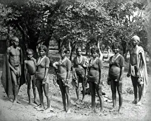 Status Prints: Group of hill people of low caste, India