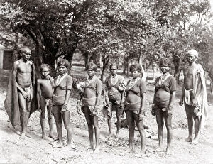 Ethnographic Collection: Group of hill people, northern india, c. 1870 s