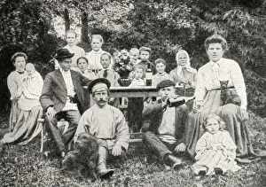 Group of men and women at birthday celebration, Estonia Group of men and women at birthday celebration, Estonia