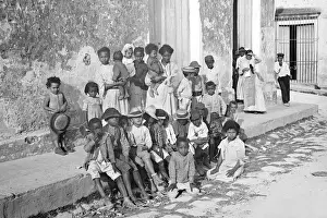 Havana Prints: A group of natives in Havana, Cuba