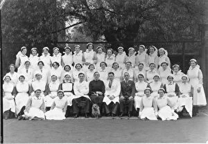 Doctors Collection: Group of nurses, doctors, senior nurse and dog