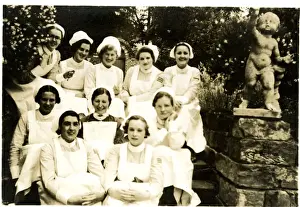New Images July 2020 Prints: Group of nurses outdoors