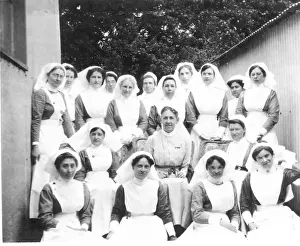 New Images July 2020 Prints: Group of nurses, outdoors