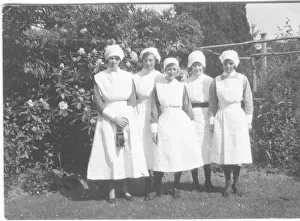 New Images July 2020 Prints: Group of nurses outdoors