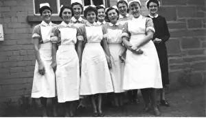 Britain British Nurse Nurses Medicine Prints: Group of nurses and Sister, Maryfield