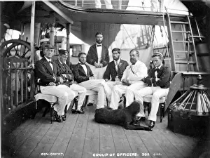 Group of Officers on board Challenger