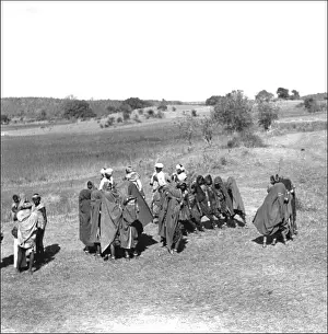 Madhya Prints: Group of people, Madhya Pradesh, Central India