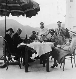 Prewar Collection: Group of people at a table, Austria
