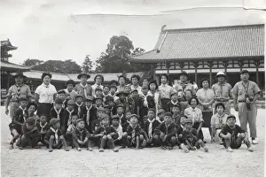 Group photo, 2nd Kobe Troop, Japan