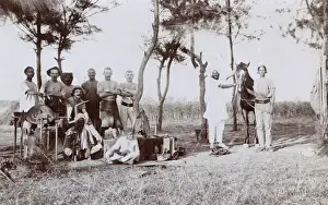 Eighth Prints: Group photo, 8th Battery RFA Camp, Bangalore, India