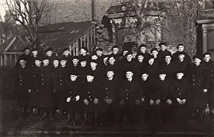 Beret Prints: Group photo, Air Raid Wardens, WW2