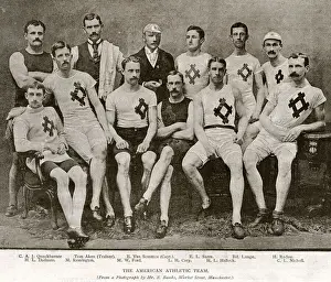 Cary Prints: Group photo, the American Athletic Team, 1891