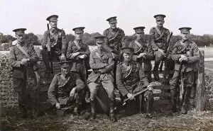 Images Dated 10th February 2017: Group photo, B Squadron, Hampshire Carabiniers, WW1