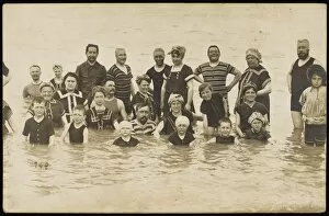 Apprehensively Collection: Group Photo of Bathers