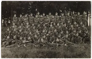 Group photo, Belgian Army 8th Regiment of Line, WW1 Date: circa 1914-1918