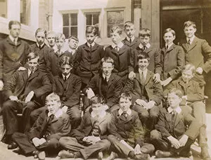 Pupil Gallery: Group photo, boys at Marlborough College, Wiltshire