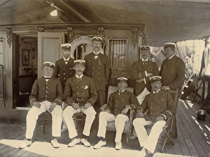 Images Dated 13th June 2017: Group photo on Cable Ship John Pender, Gibraltar