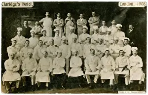 Cook Prints: Group photo, Claridges Hotel kitchen staff
