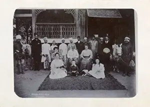 Group photo, doctors family and staff, Mandalay, Burma