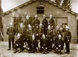 Images Dated 31st October 2018: Group photo, Epsom Fire Station, Surrey