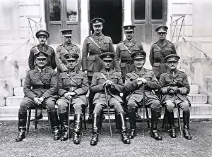 Head Quarters Prints: Group photo at General Headquarters, Salonika, WW1