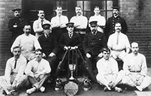 Bats Prints: Group photo, LFB cricket team, District B