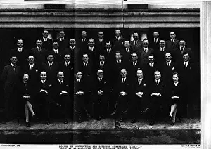 Constables Prints: Group photo, male and female police officers, London