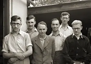 Braces Prints: Group photo of six men