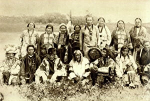 Archibald Collection: Group photo, Native Americans Indians in Canada