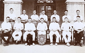 Group photo, No. 4 Mountain Battery RGA cricket team, India