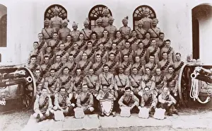Sikhs Prints: Group photo, No. 4 Mountain Battery RGA cricket team, India