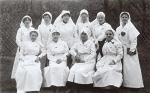 Trellis Prints: Group photo of nurses, WW1