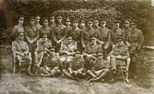 Images Dated 15th February 2017: Group photo, officers of the Royal Fusiliers, WW1