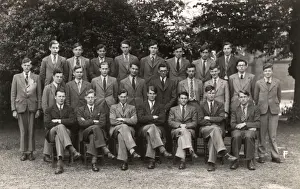 Schoolboys Prints: Group photo, pupils at a school