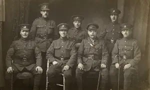 Sergeants Prints: Group photo, RAMC staff, Cambridge, WW1