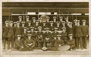 Group photo, Royal Naval Air Service officers, WW1