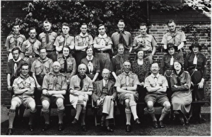 Group photo of Scout and Guide leaders, Gibraltar