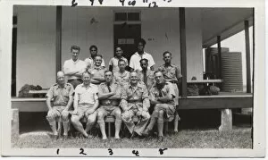 Group photo of scout leaders, Fiji, South Pacific