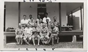 Derrick Prints: Group photo of scout leaders, Fiji, South Pacific