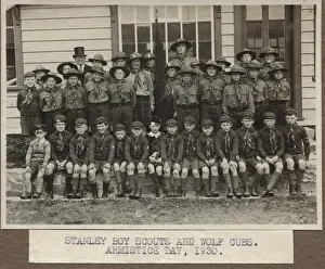 Cubs Prints: Group photo, Stanley Scouts and Cubs, Falkland Islands