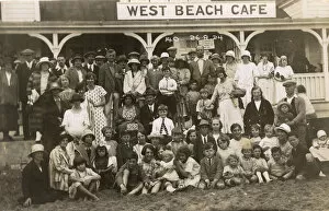 Adults Gallery: Group photo, West Beach Cafe, Bournemouth, Hampshire