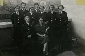 Buttoned Collection: Group photo, women police officers, London, WW2