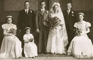 Group photograph at a wedding