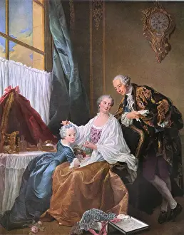 New Images July 2020 Prints: Group Portrait by Francois-Hubert Drouais