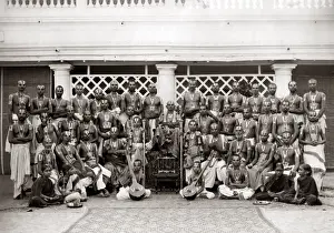 Group of priests, India, circa 1880s