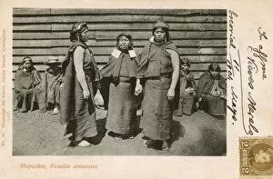 Images Dated 10th February 2012: A Group of related Mapuche Indian Women